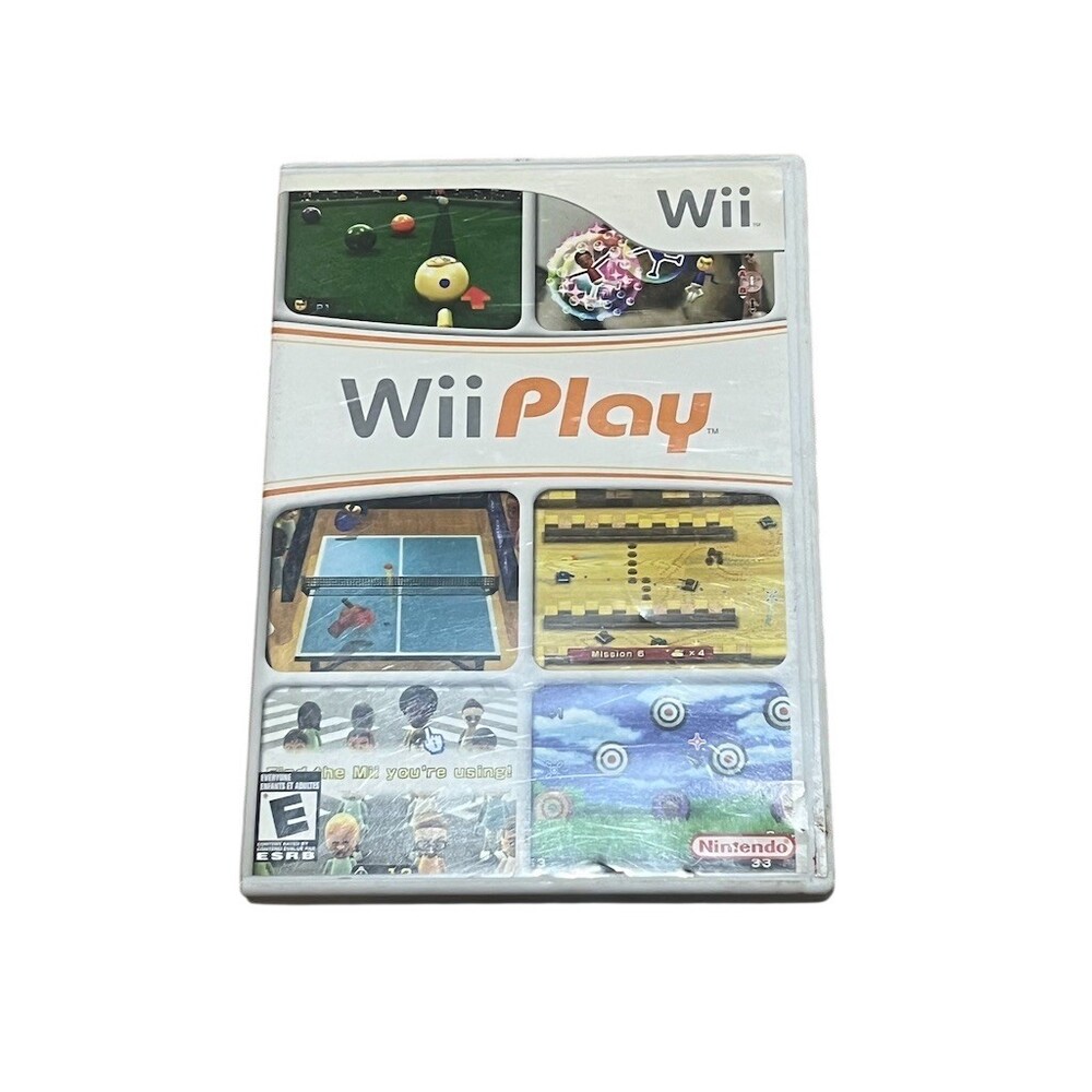 Wii Play Nintendo Wii Game Complete w/ Disc Case & Manual Party Mini-Games